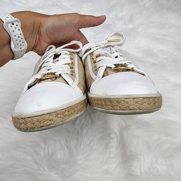 Michael Kors Size 6 Kristy Slide Logo Espadrille Sneakers - Picture 5 of 10